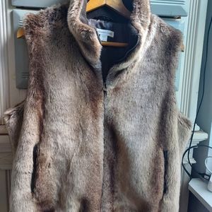 Faux fur vest